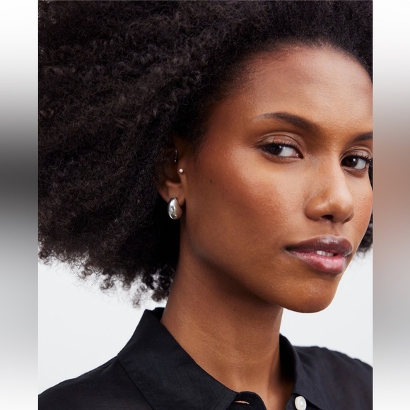 NWT Madewell Demi-Fine Droplet Statement Earrings Sterling Silver $98 NR284 - Picture 2 of 6